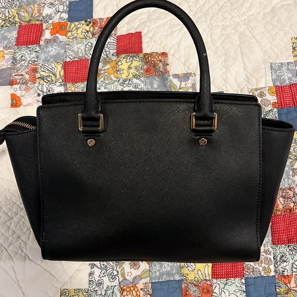 Michael Kors black satchel purse - Picture 4 of 8